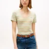 Randig V-ringad Favorite T-shirt Randig V-ringad Favorite T-shirt