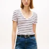 Randig V-ringad Favorite T-shirt Randig V-ringad Favorite T-shirt
