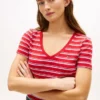 Randig V-ringad Favorite T-shirt Randig V-ringad Favorite T-shirt