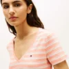 Randig V-ringad Favorite T-shirt Randig V-ringad Favorite T-shirt