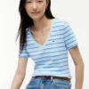 Randig V-ringad Favorite T-shirt Randig V-ringad Favorite T-shirt