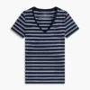 Randig V-ringad Favorite T-shirt Randig V-ringad Favorite T-shirt