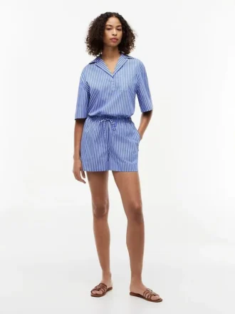 Randiga poplin-shorts