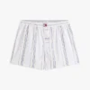 Randiga poplin-shorts