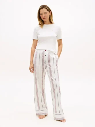 Randiga pyjamasbyxor i poplin Randiga pyjamasbyxor i poplin