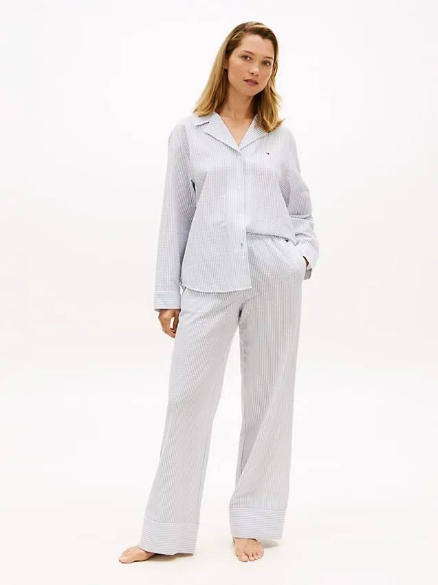 Randiga pyjamasbyxor i seersucker Randiga pyjamasbyxor i seersucker