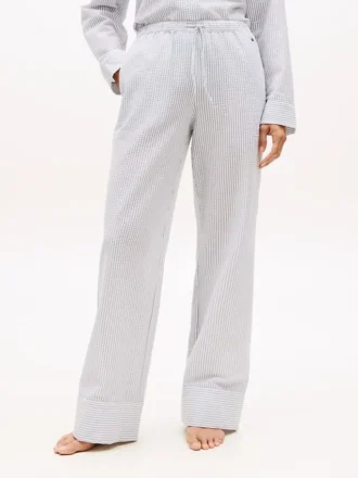 Randiga pyjamasbyxor i seersucker