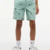 Randiga shorts med monogramlogotyp för barn