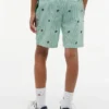 Randiga shorts med monogramlogotyp för barn