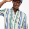 Regular Bold Stripe Linen-Blend Shirt Regular Bold Stripe Linen-Blend Shirt