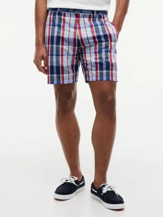 Regular Fit 7″ Madras Shorts