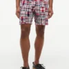 Regular Fit 7″ Patchwork Madras Shorts