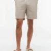 Regular Fit 7″ shorts i bomulls- och linneblandning