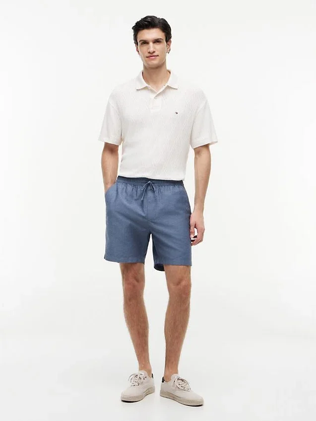 Regular Fit 7″ shorts i bomulls- och linneblandning Regular Fit 7″ shorts i bomulls- och linneblandning