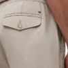 Regular Fit 7″ shorts i bomulls- och linneblandning
