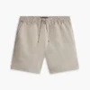 Regular Fit 7″ shorts i bomulls- och linneblandning