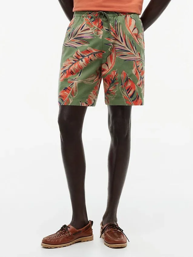 Regular Fit 7″ Tropical Print Shorts Regular Fit 7″ Tropical Print Shorts