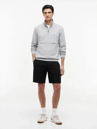 Regular Fit 8″ borstad fleece-sweatshorts