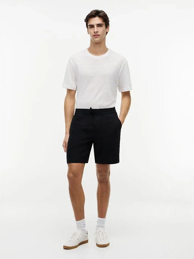 Regular Fit 8″ linneblandningsshorts Regular Fit 8″ linneblandningsshorts