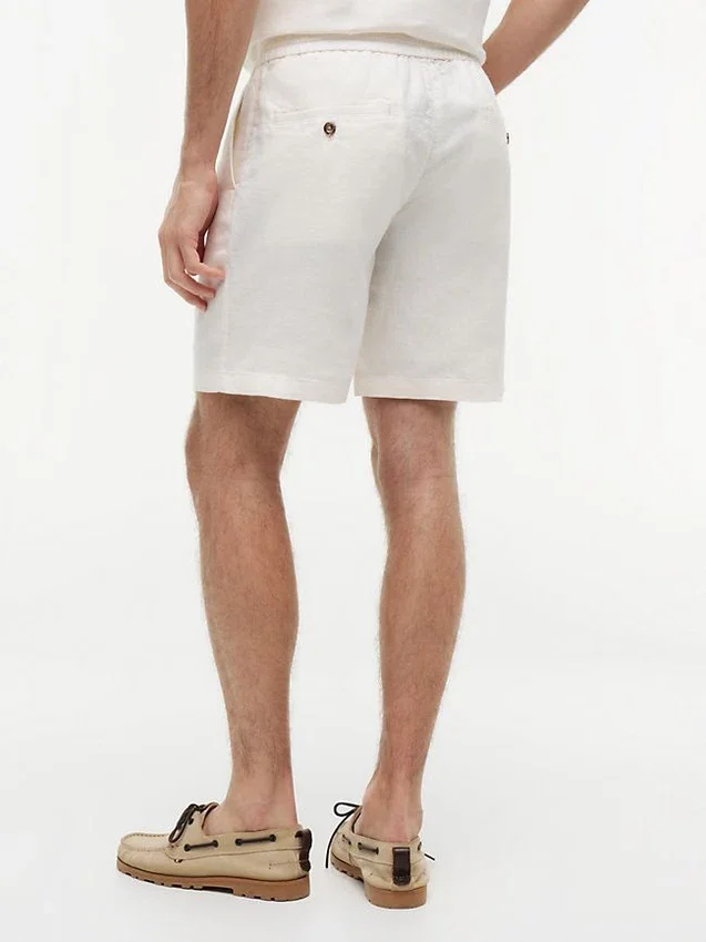 Regular Fit 8″ linneblandningsshorts Regular Fit 8″ linneblandningsshorts