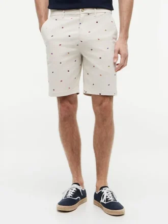 Regular Fit 9″ Shorts med segelflaggmönster