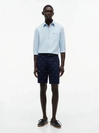 Regular Fit 9″ Shorts med segelflaggmönster