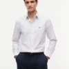 Regular Fit Allover Dot Fil Coupe-skjorta Regular Fit Allover Dot Fil Coupe-skjorta
