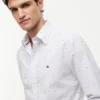 Regular Fit Allover Dot Fil Coupe-skjorta Regular Fit Allover Dot Fil Coupe-skjorta
