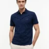 Regular Fit Anchor Print Interlock Polo Regular Fit Anchor Print Interlock Polo