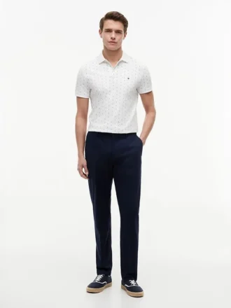 Regular Fit Anchor Print Interlock Polo