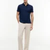 Regular Fit Anchor Print Interlock Polo Regular Fit Anchor Print Interlock Polo