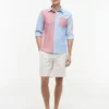 Regular Fit Colorblock Oxford-skjorta Regular Fit Colorblock Oxford-skjorta
