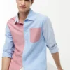 Regular Fit Colorblock Oxford-skjorta Regular Fit Colorblock Oxford-skjorta