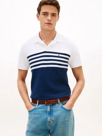 Regular Fit Colorblock Pique Polo
