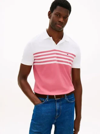 Regular Fit Colorblock Pique Polo