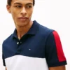 Regular Fit Colorblock Stripe Pique Polo Regular Fit Colorblock Stripe Pique Polo