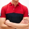 Regular Fit Colorblock Stripe Pique Polo Regular Fit Colorblock Stripe Pique Polo