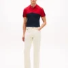 Regular Fit Colorblock Stripe Pique Polo Regular Fit Colorblock Stripe Pique Polo