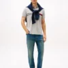 Regular Fit Embroidered Stripe Polo Regular Fit Embroidered Stripe Polo