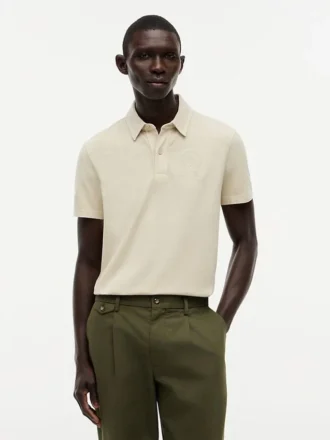 Regular Fit Garment-Dyed Crest Polo