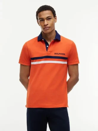 Regular Fit Hilfiger Logo Wicking Polo