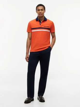 Regular Fit Hilfiger Logo Wicking Polo