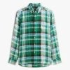Regular Fit Madras Check Linen Shirt Regular Fit Madras Check Linen Shirt
