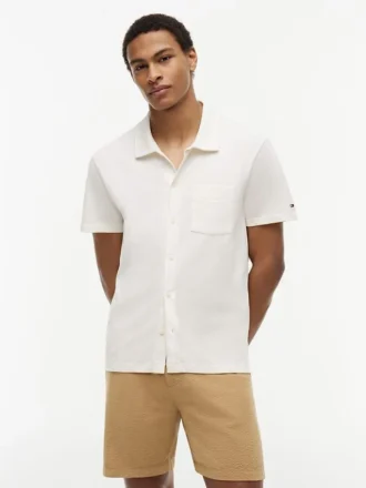 Regular Fit Mesh Pocket Shirt Polo