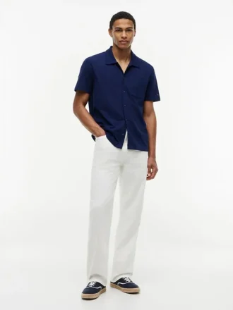 Regular Fit Mesh Pocket Shirt Polo
