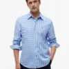 Regular Fit Mixed-Stripe All-Day Shirt Regular Fit Mixed-Stripe All-Day Shirt