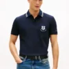 Regular Fit Monogram Crest Pique Polo Regular Fit Monogram Crest Pique Polo