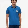Regular Fit Monogram Crest Pique Polo Regular Fit Monogram Crest Pique Polo
