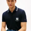 Regular Fit Monogram Crest Pique Polo Regular Fit Monogram Crest Pique Polo