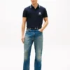 Regular Fit Monogram Crest Pique Polo Regular Fit Monogram Crest Pique Polo
